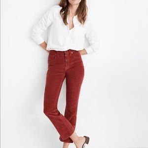 Madewell Cali Demi Boot Corduroy Pants